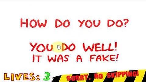 The Impossible Quiz - Question 108 Game Over
