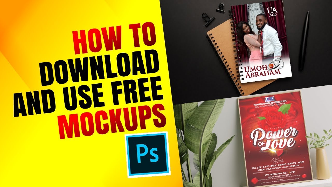 Download How to download and use free mockups - YouTube