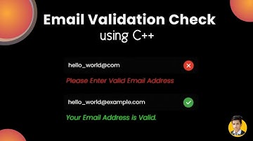 Check Email Validation Using C++ [ With Source Code ]