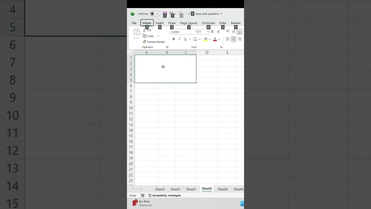 MERGE AND CENTRE | MULTIPLE CELL BECOME ONE CELL 