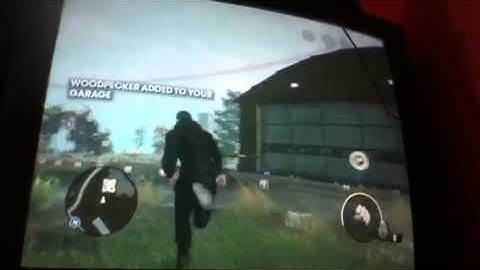 Saints Row The Third-Plane glitch with airplane hangar