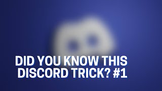Did You Know This Discord Trick 👀? | Itz Gold | #shorts