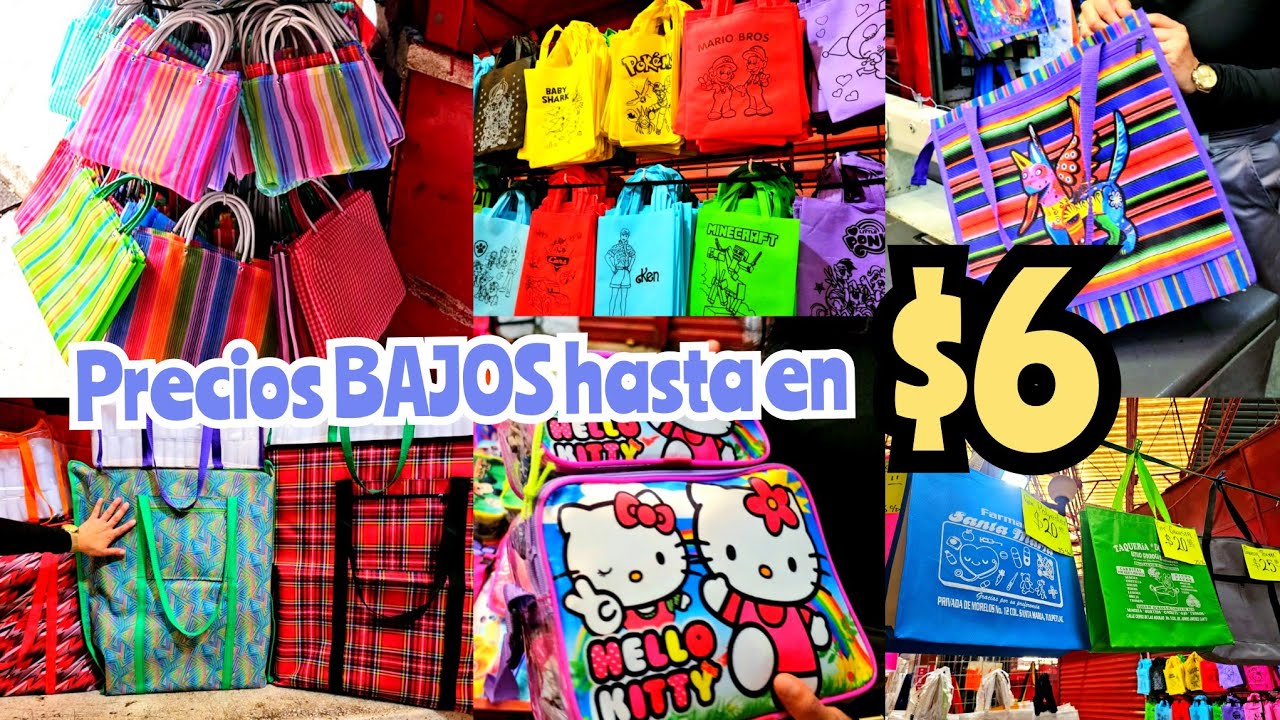 Desde $3, $10, $12 pesos 😱 DULCEROS /  Bolsas de lona / Bolsas mexicanas | FABRICANTES para REVENDER