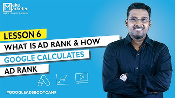 Google Ads Course | Google Ads Ad Rank Explained - Ad Rank Calculation & Quality Score | Lesson 7