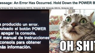 ERROR NINTENDO NEW 3DS "MANTEN PRESIONADO EL BOTON POWER ..." POKEMON LUNA DIGITAL