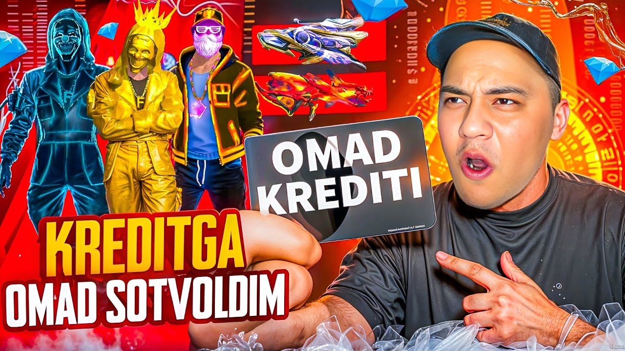 10 000 ALMAZGA💎 OPEN CASE 🤩🤩 KREDITGA OMAD OLDIM / AKKAUNT PROKACHKA FREE FIRE #freefire