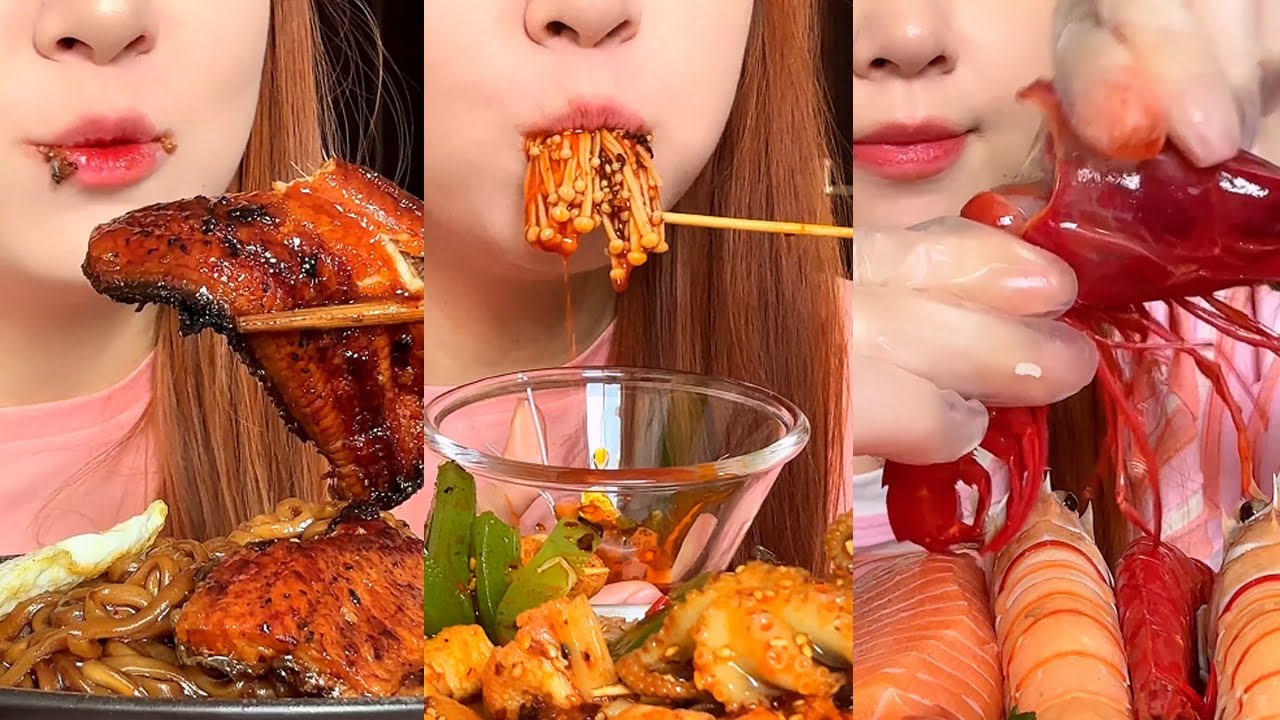 【面團鈕鈕】鈕鈕吃飯合集來啦，今天更新壹下吧#鈕鈕吃飯 #吃播 #吃貨 #美食 #好吃 #food