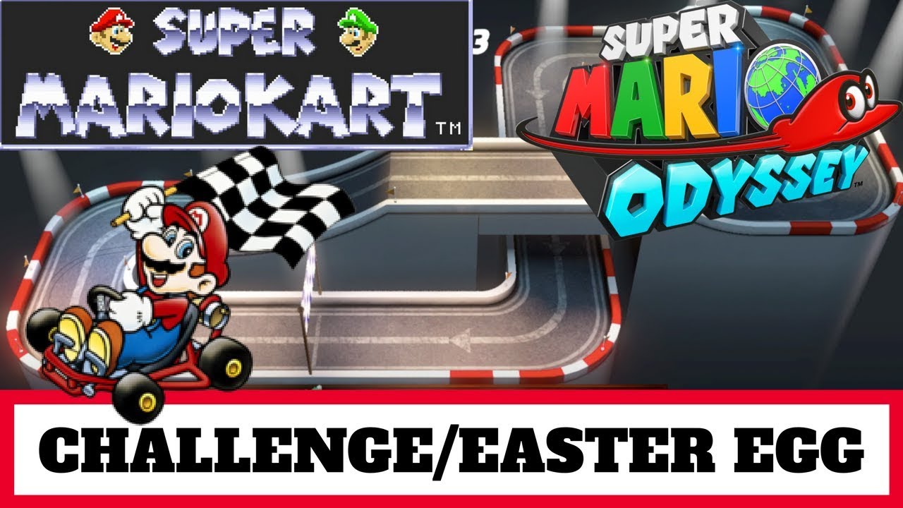 Mario Kart Easter egg/Challenge Super Mario Odyssey (New Donk City