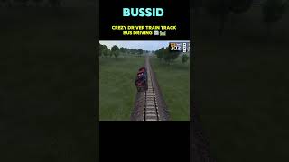 BUSSID CREZY DRIVER TRAIN TRACK BUS DRIVING 🚌🛤️ #shortsfeed #bussidindonesia #trendingvideo