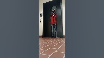 Getting squashed by an elevator door! (READ DESCRIPTION)