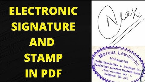 How to sign and stamp a pdf document electronically in Adobe acrobat DC #digitalsignature