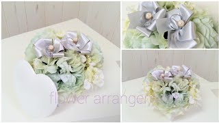 リングピローの作り方❢アーティフィシャルフラワー　大阪　心斎橋筋商店街　フラワーアートショップ