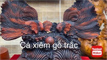 Tác phẩm cá xiêm gỗ trắc - MỘC BÙI GIA -zalo 0358142222