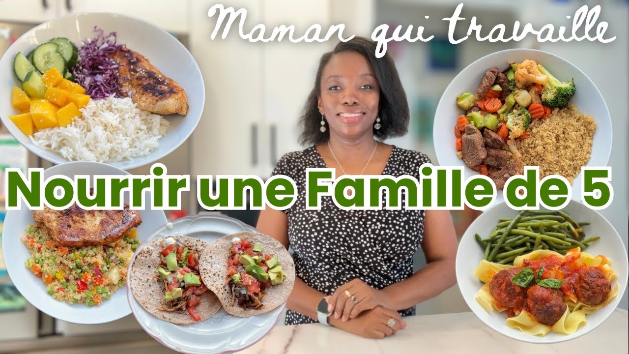 👩🏾‍🍳Une Semaine de Repas Réalistes, Faciles et Économiques // Nourrir Une Famille de 5, Ép.6