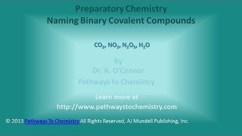 Naming Binary Covalent Compounds