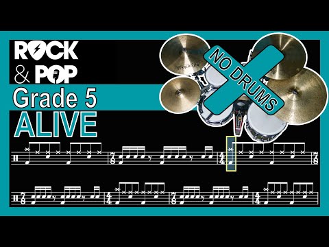 Alive - Drumless Backing Track + Notation (Trinity Grade 5)