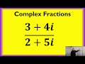 Complex Fractions Complex Fractions