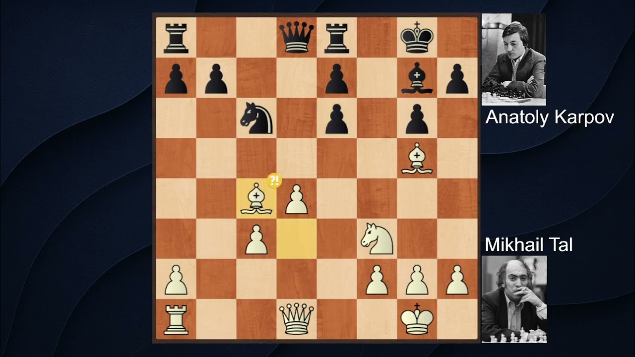 Mikhail Tal  vs  Anatoly Karpov. Bruselas, 1987.