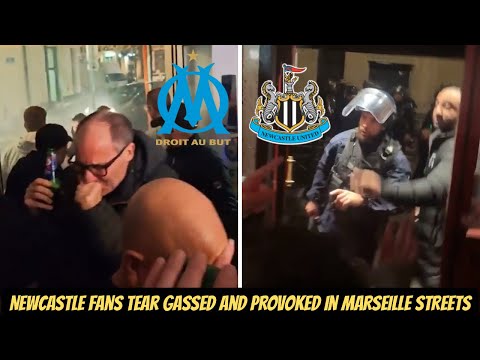 Newcastle United FANS CHASED AND AMBUSHED IN MARSIELLE AFTER SAFETY WARNINGS