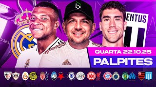 Palpites De Futebol Para 22 10 2025 Quarta-Feira Boleiros Tips