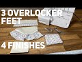 Overlock a Perfect Blind Hem on a Serger -  3 Overlocker Feet , 4 Finishes #sewwithabi