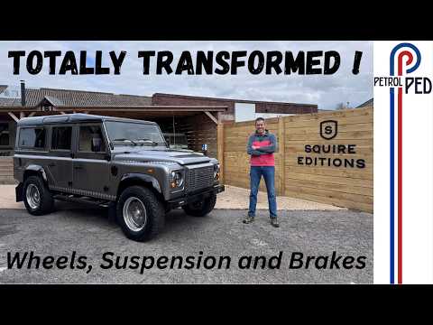 How To Make A Land Rover Defender Look Good, Corner And Stop With Squire Editions !