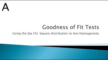 Goodness of Fit Tests: Application