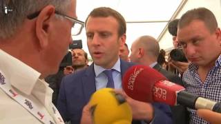 Emmanuel Macron à Châlons est venu "voir, écouter la vraie vie des vrais gens"