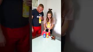 Challenge with father and mother&#39;s prank #shorts