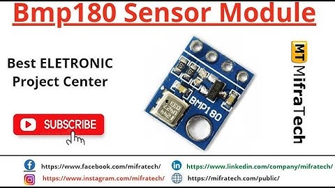 Bmp180 Sensor Module - Mifratech #mifratechprojects #automaticsanitizer #bestengineeringprojects