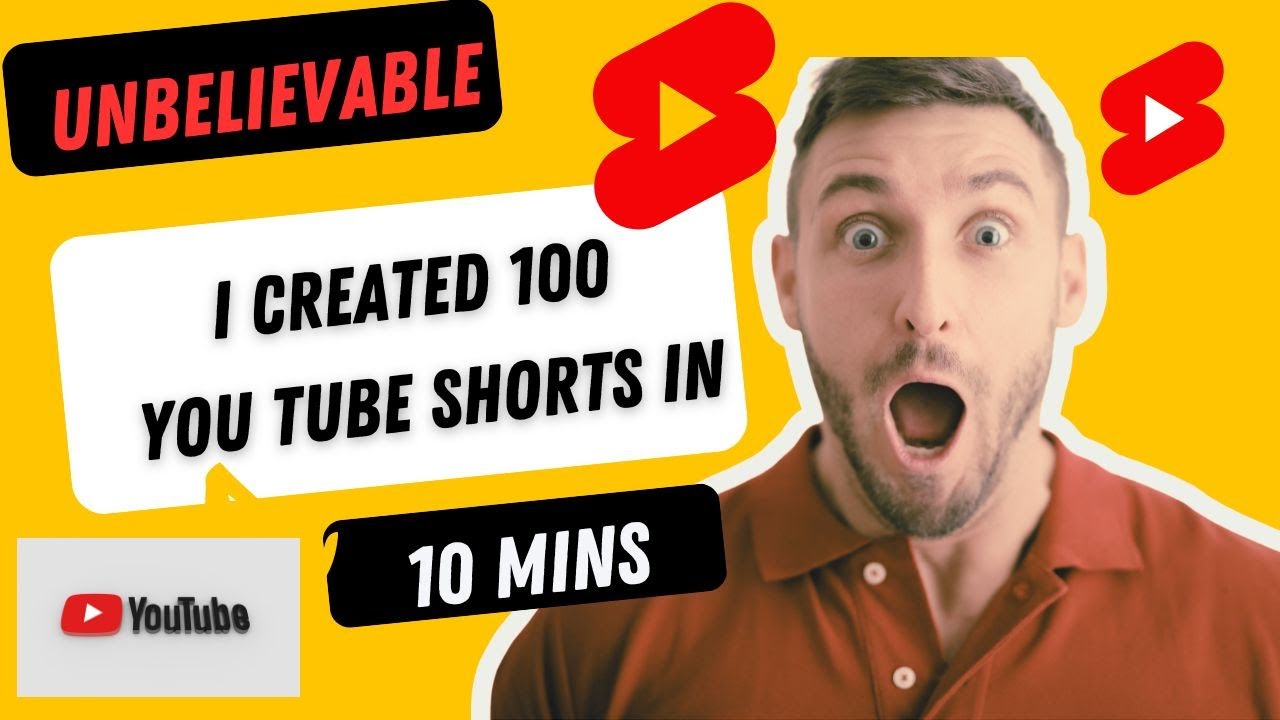 Unbelievable Trick to Create 100 You Tube Shorts In Just 10 Minutes ...