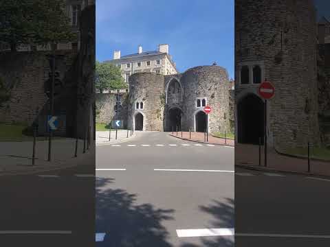 Ancient Fortress Gate and Towers in Boulogne Sur Mer France #France #travel #history #viral #trend