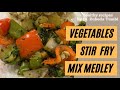 Vegetables stir fry mix medley weight loss recipe high fibre healthy recipes by dr zubeda tumbi