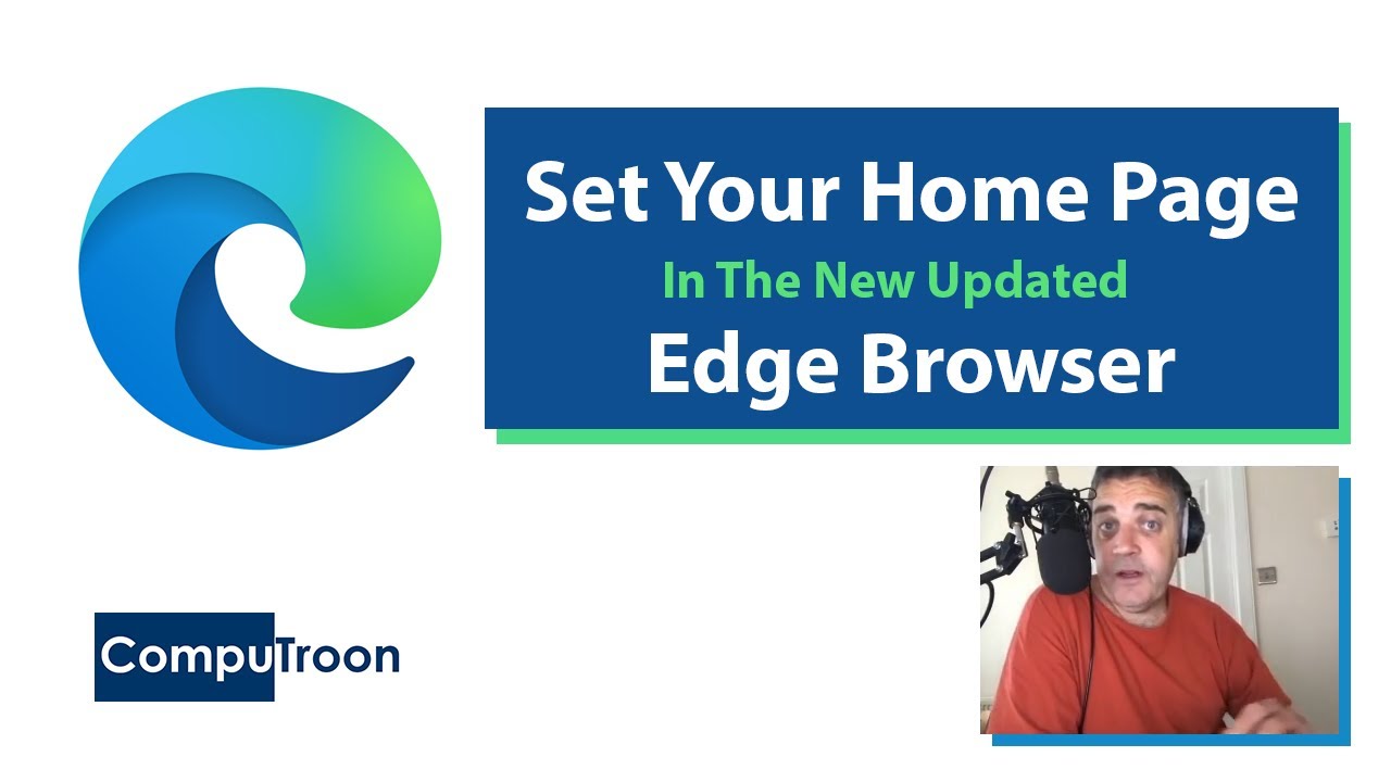 Set Home Page On The Updated Microsoft Edge Browser YouTube