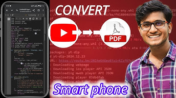 Convert any YouTube  video to pdf in smartphone
