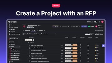 Create a Project with an RFP