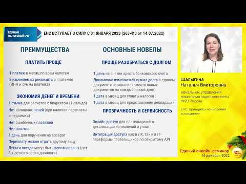 Единый налоговый счет (ЕНС): принципы начисления и взимания.