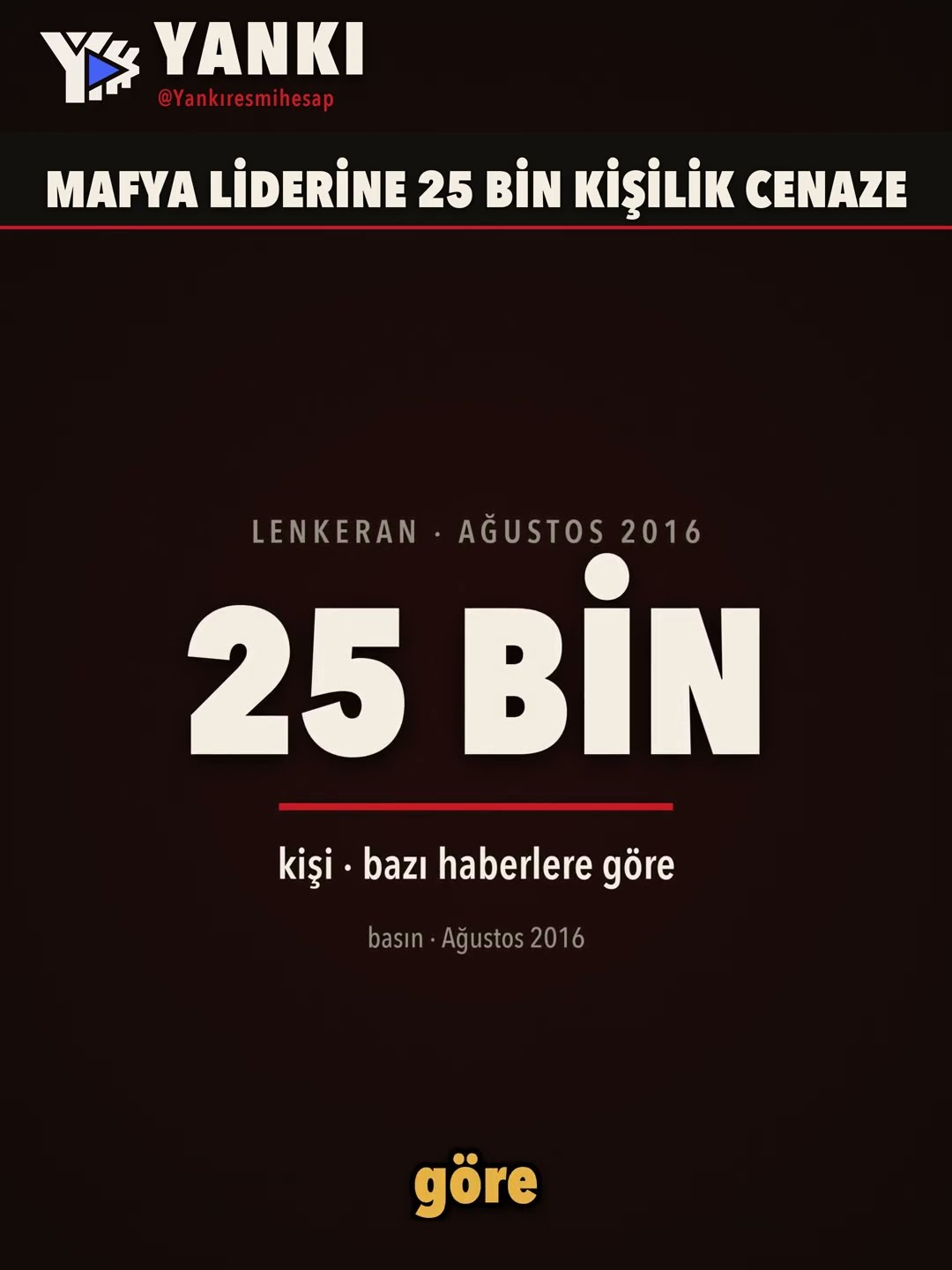Bir mafya liderine 25 bin kişilik cenaze