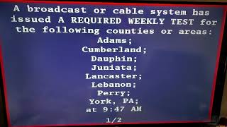 Comcast Weekly Test (1/6/22) (EAS #816)