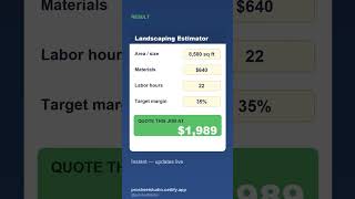 Stop losing money on free estimates