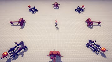 50/50 Ballista And Pumpkin Catapult VS Every Units - Totally Accurate Battle Simulator | TABS