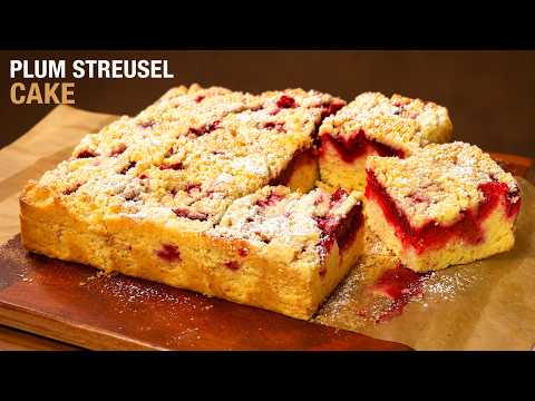 Plum Streusel Cake | The German Plum Cake That Disappears in One Day