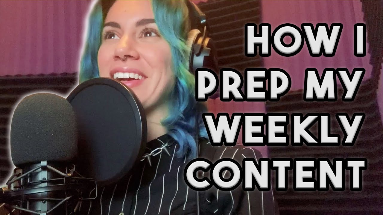 How I Prep My Weekly Content | Leah Voysey Vlogs