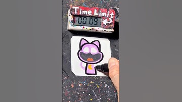 【ASMR】Drawing CatNap(Sprunki) in 40Sec