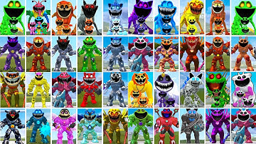 ALL SMILING CRITTERS FAMILY VS ALL FORGOTTEN MECHATITAN POPPY PLAYTIME CHAPTER 4 In Garry