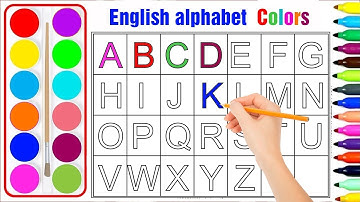 Bảng chữ cái tiếng anh và tô màu cho Bé học và giải trí