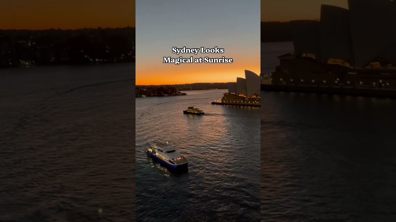 This Sydney View from Carnival Splendor! #sydney #sydneyopera #sunrise
