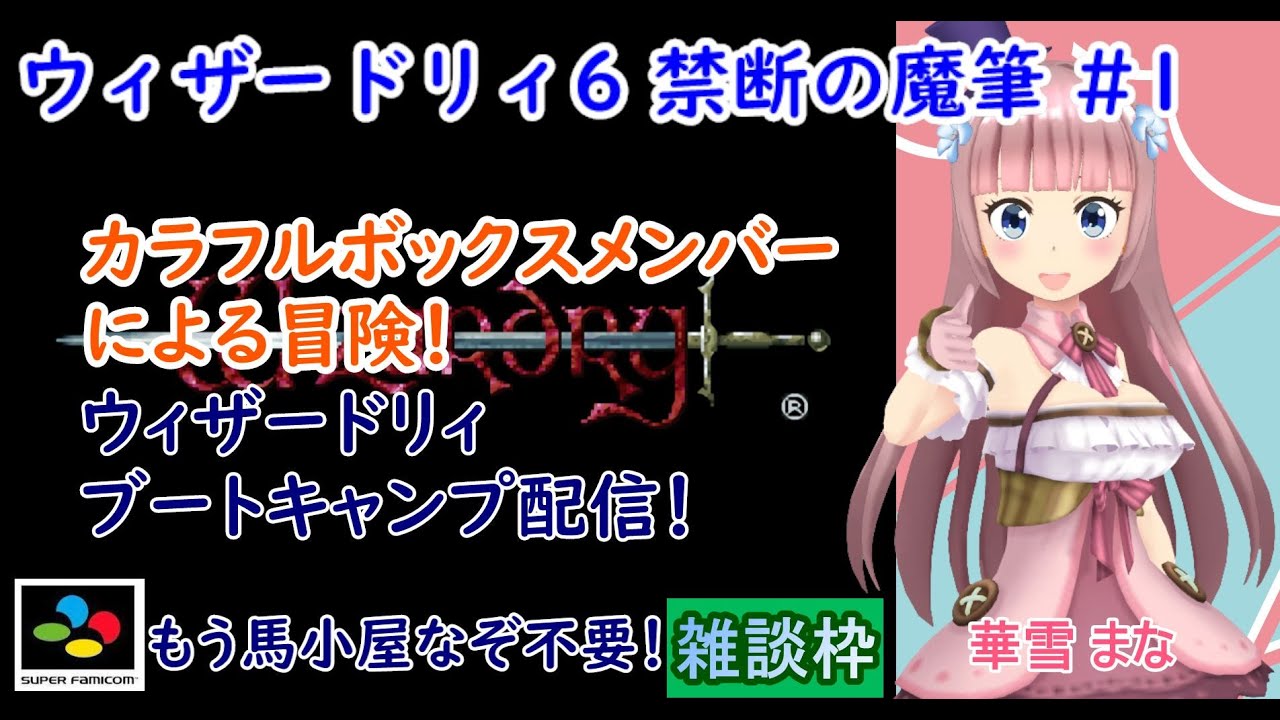ウィザードリィ6】#1 【#初見】#実況プレイ配信【#SFC