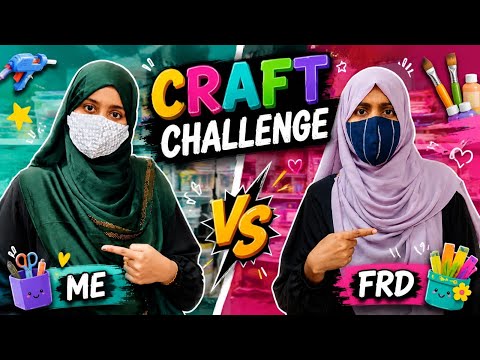 Craft Challenge with my friend /Simple craft ideas/craft tamil 
