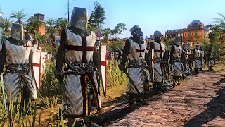 Saladin Vs Crusaders | การล้อมกรุงเยรูซาเลม 1187AD Cinematic Battle | Total War อาณาจักรยุคกลาง